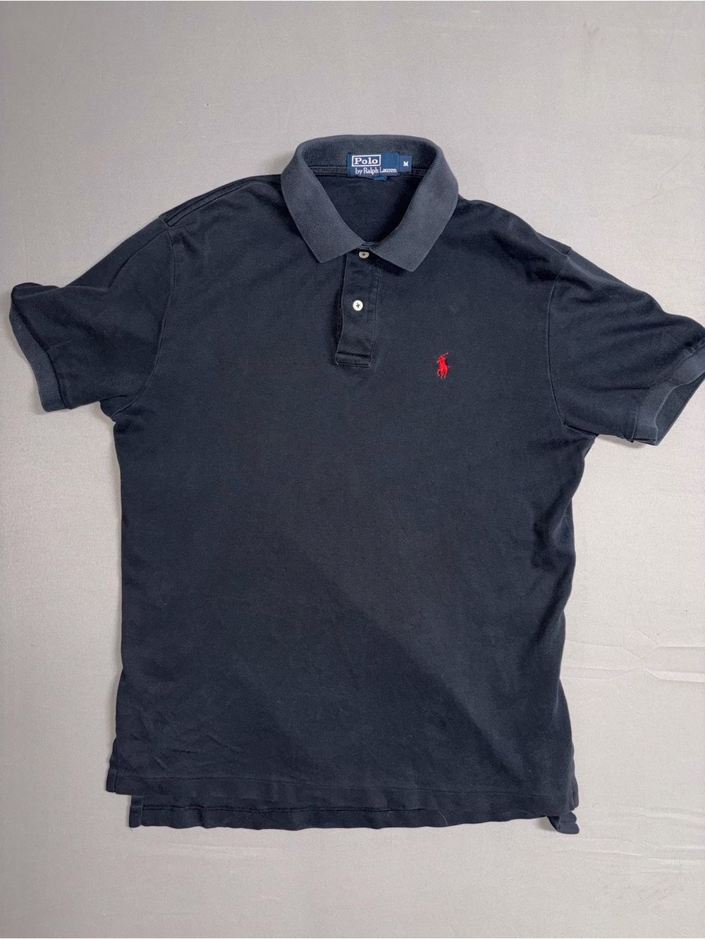 Polo by Ralph Lauren Black Polo with Red Pony Embroidery